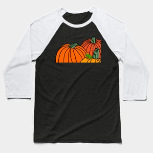 Cute Frog Prince and Pumpkins Baseball T-Shirt